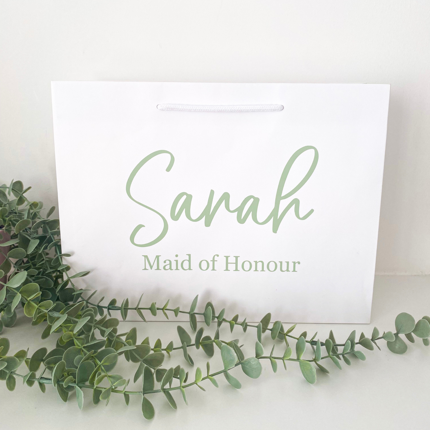 Personalised gift bag bundle - Sage Green