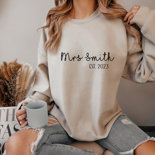 Personalised Bride Sweatshirt