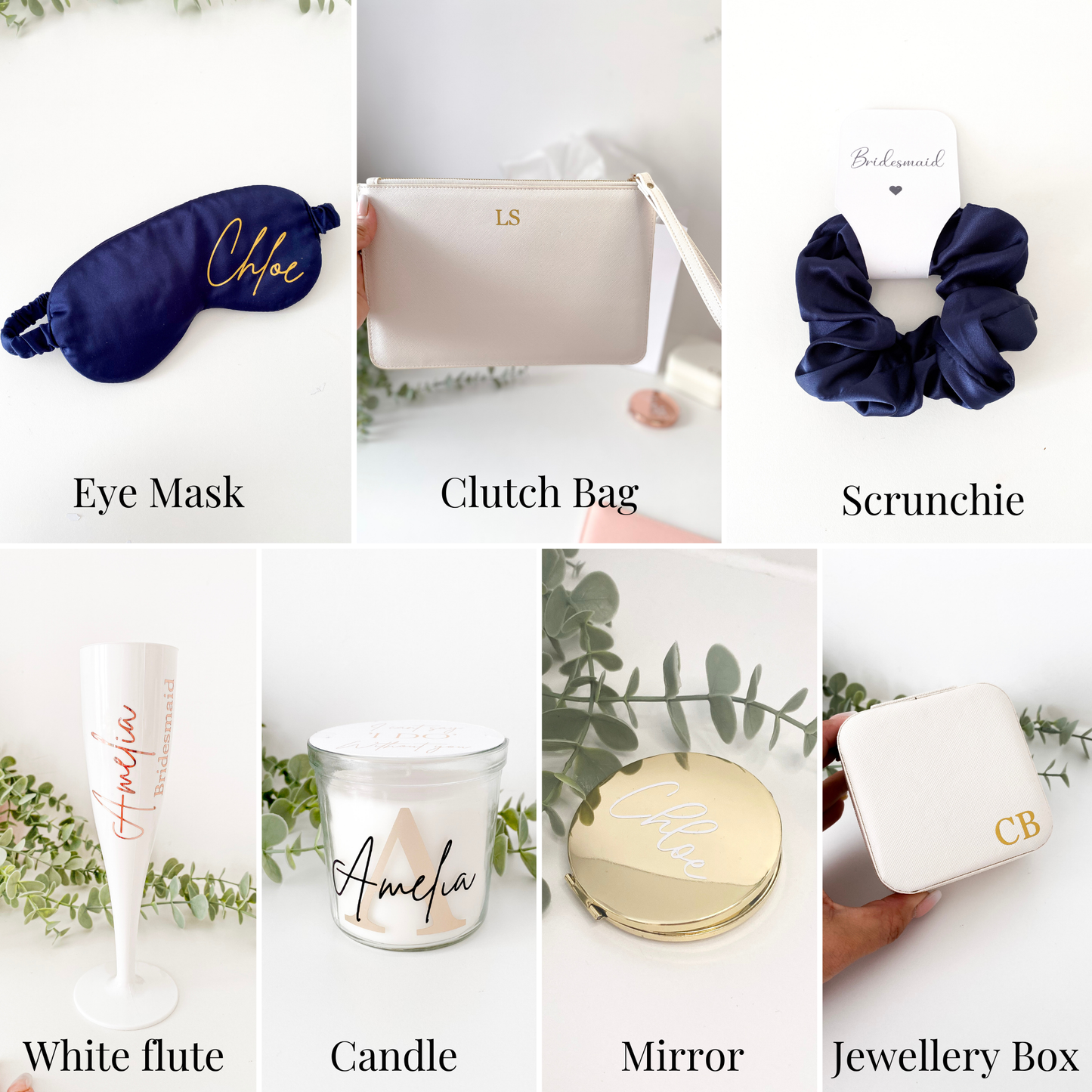 Bridal party gift bag/box set - Navy Blue