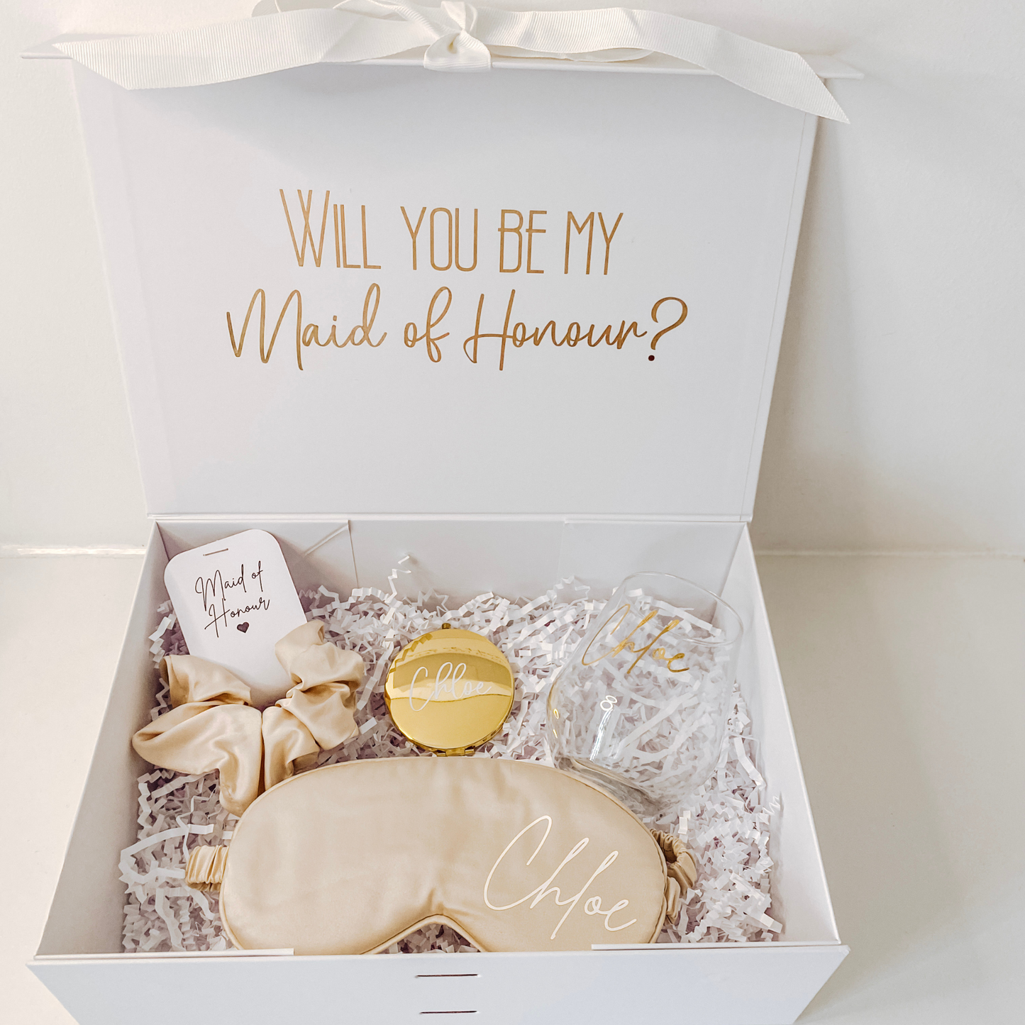 Champagne Gold Bridesmaid box set