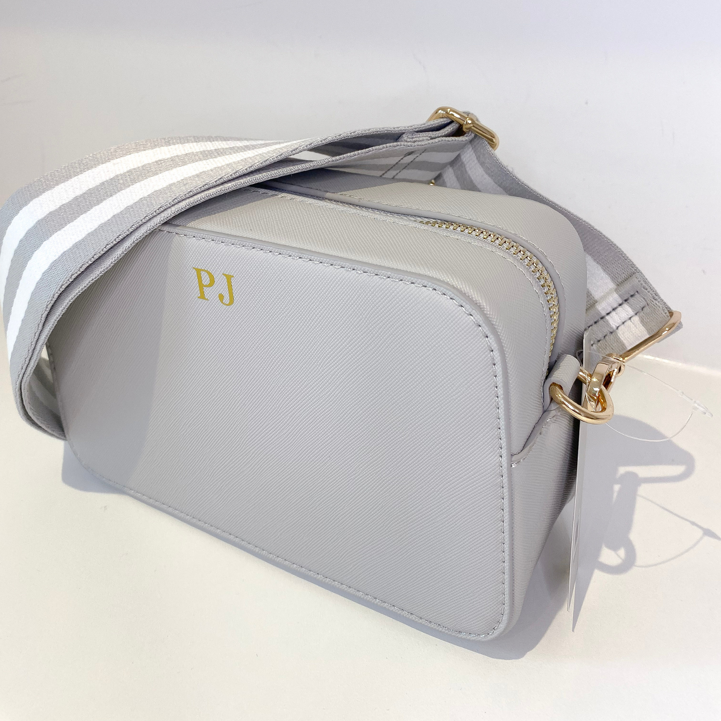 Personalised Crossbody Bag - Soft Grey