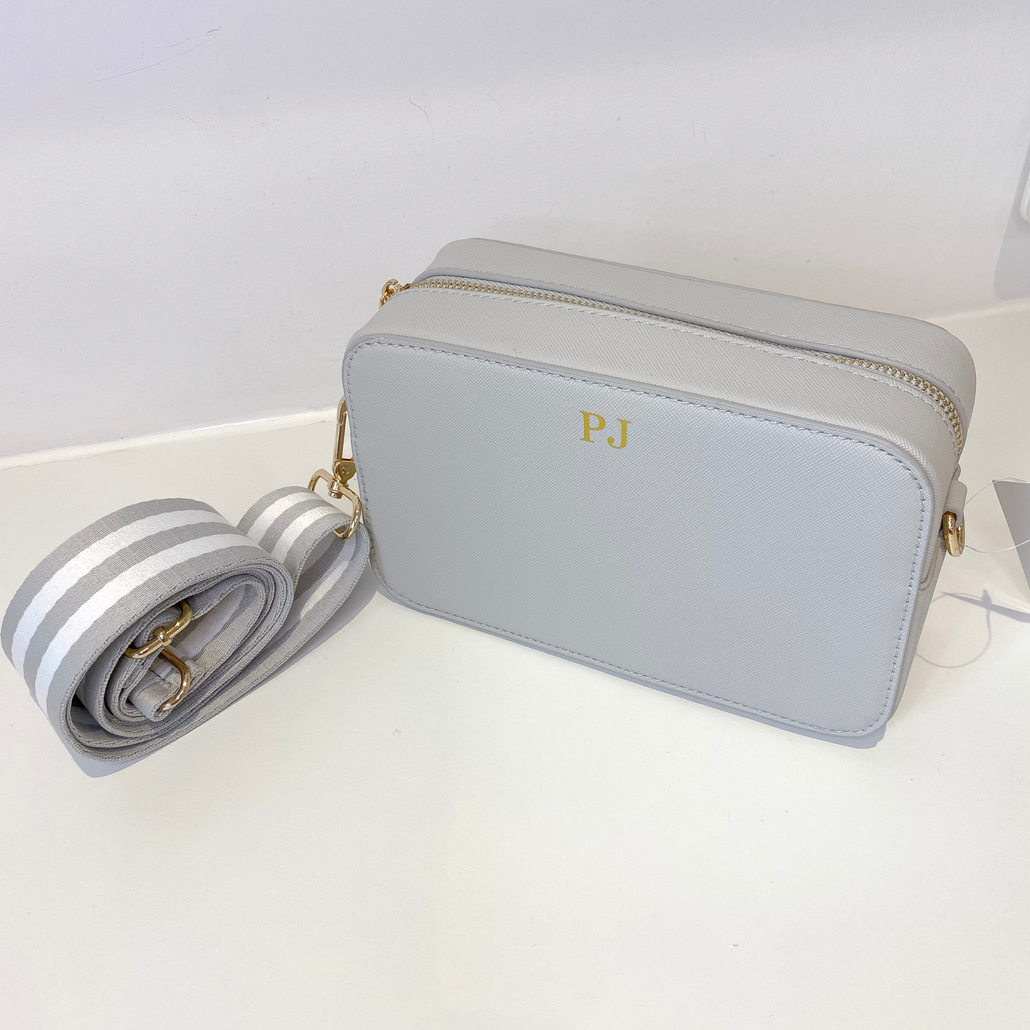 Personalised Crossbody Bag - Soft Grey