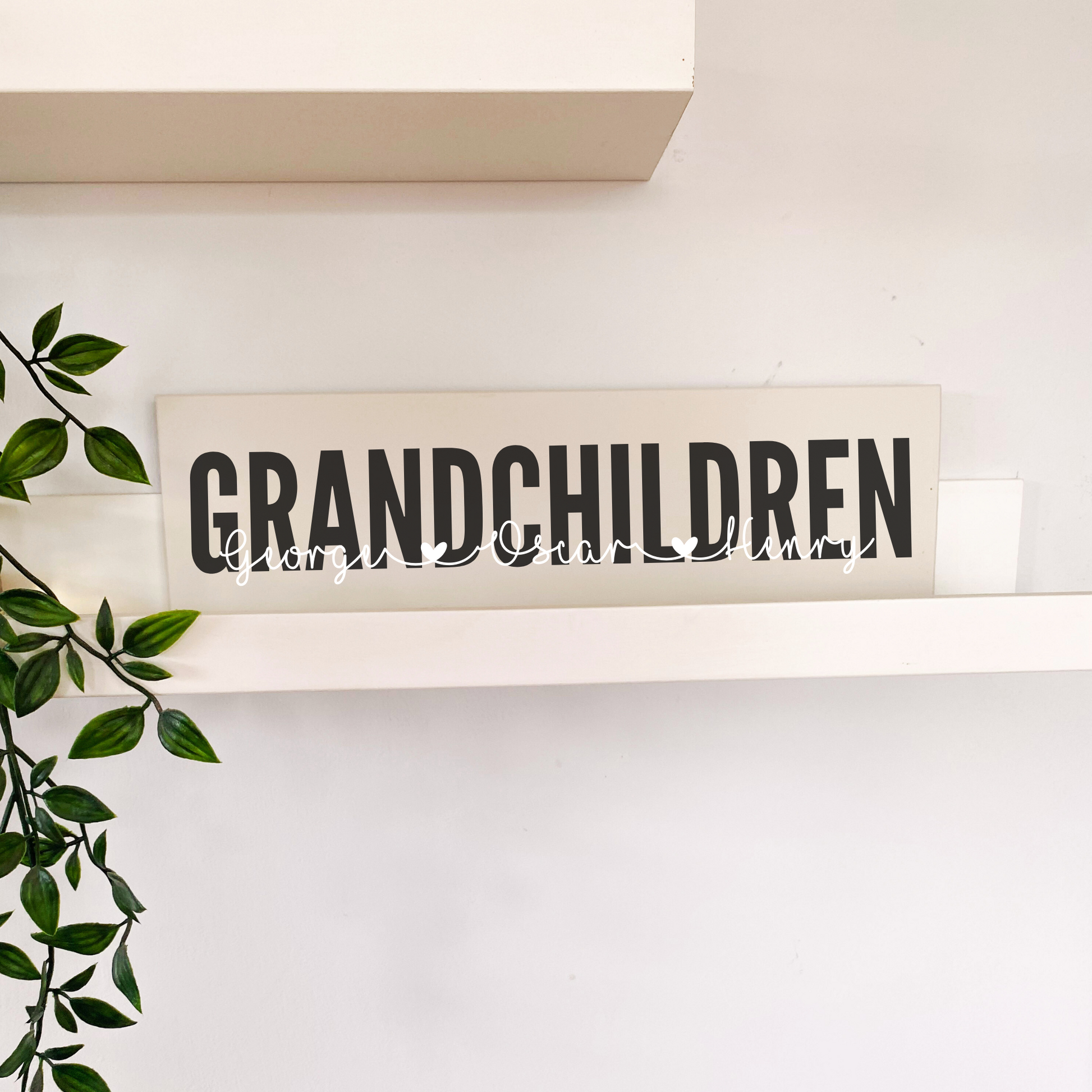 personalised wooden plaque grandparent gift