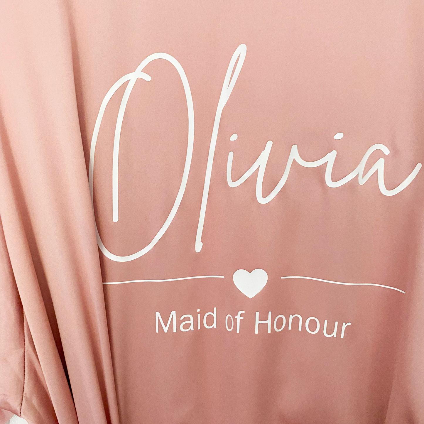 pink bridal party matching robes