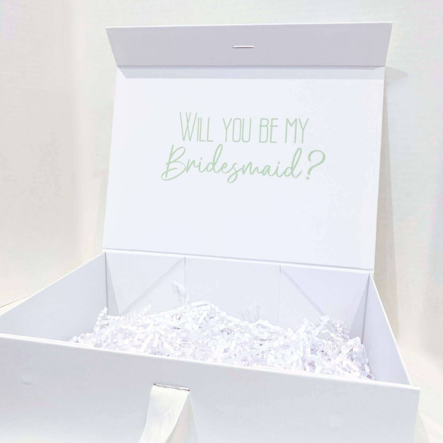 personalised bridal party gift box empty