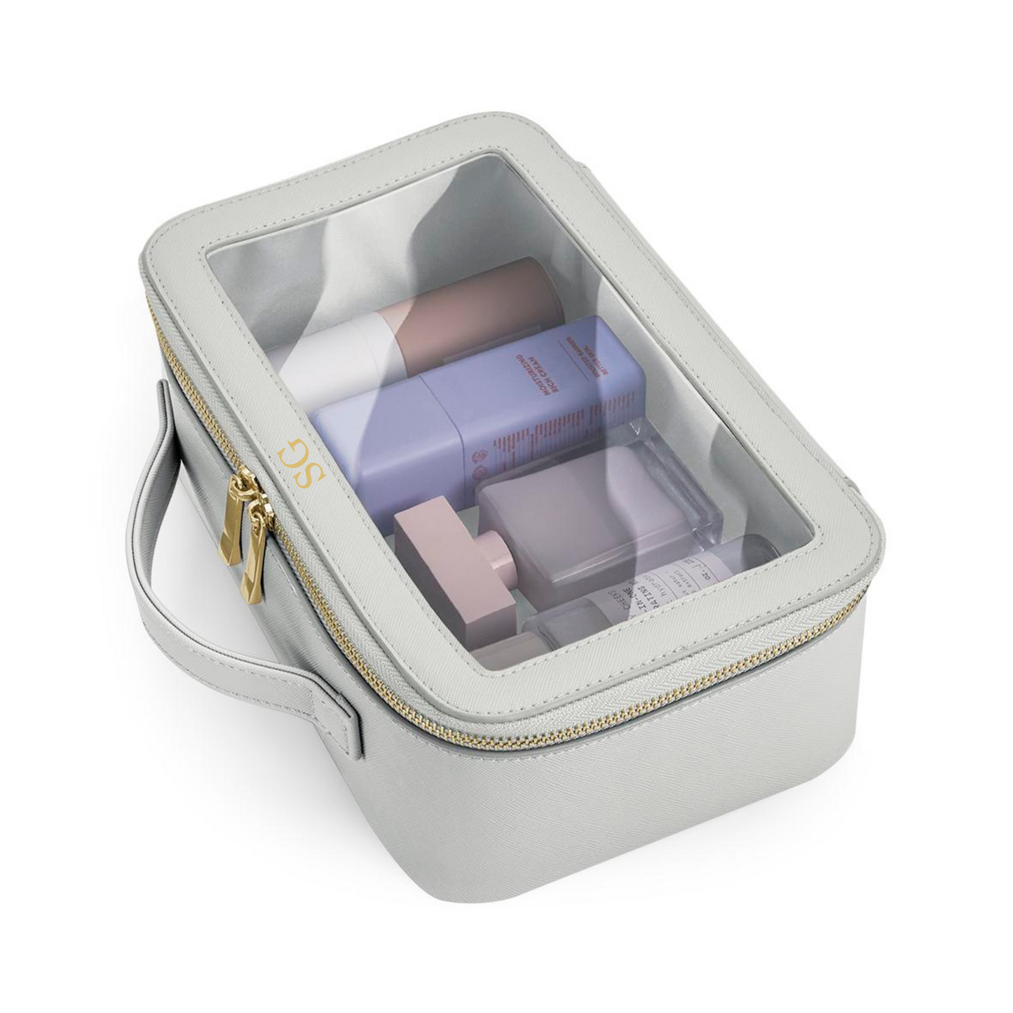 Personalised Clear Travel Vanity Case