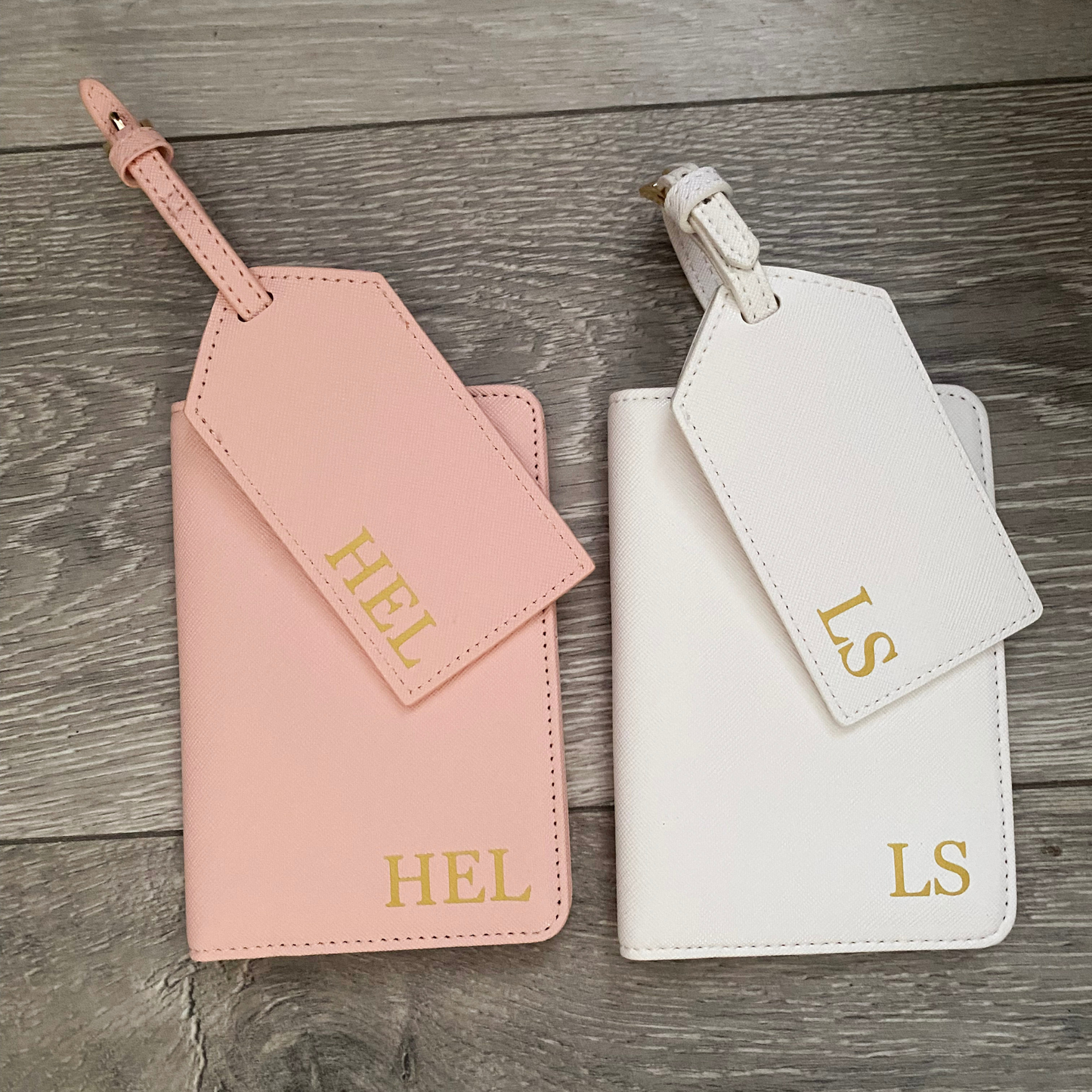 Personalised Luggage Tag and Passport Set