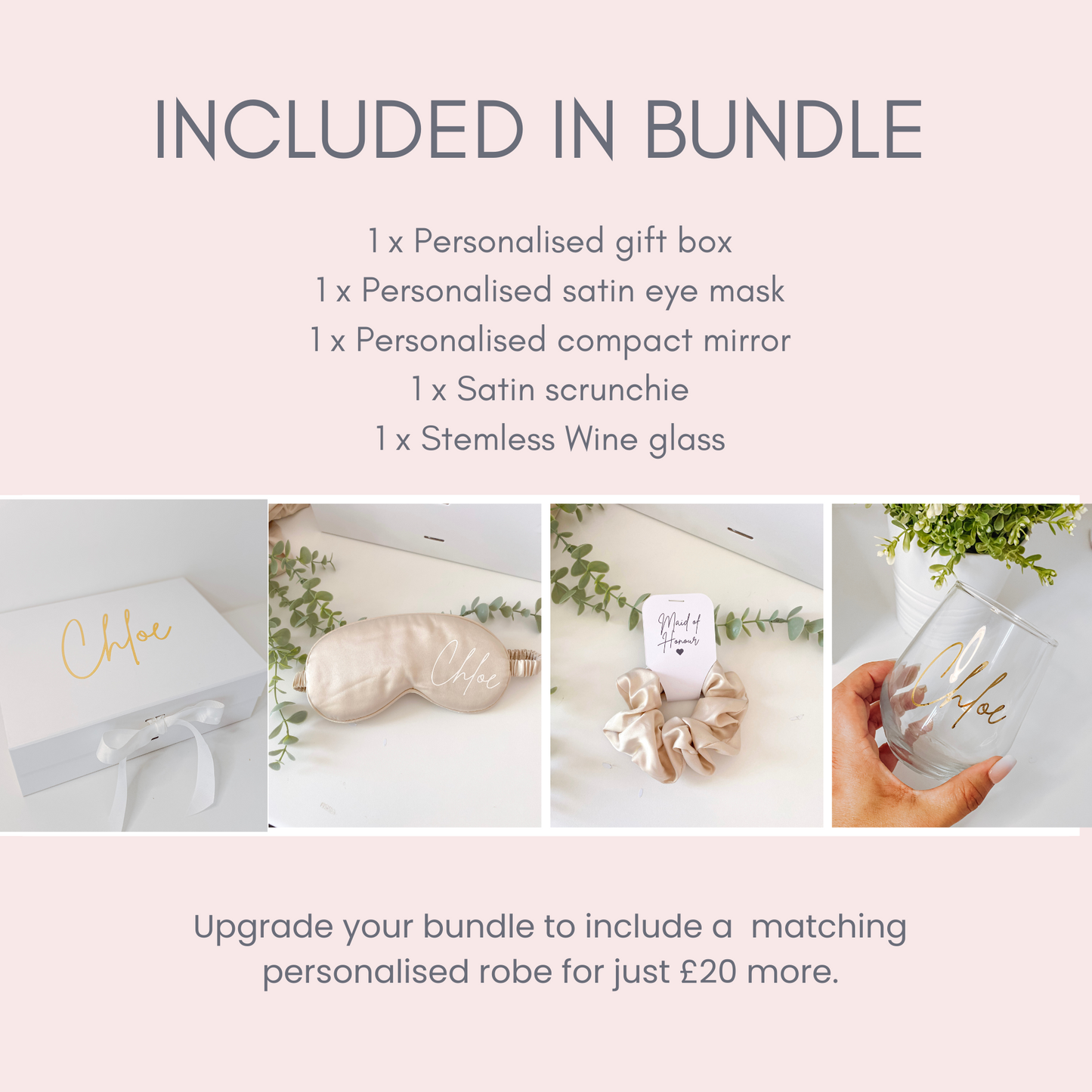 Champagne Gold Bridesmaid box set