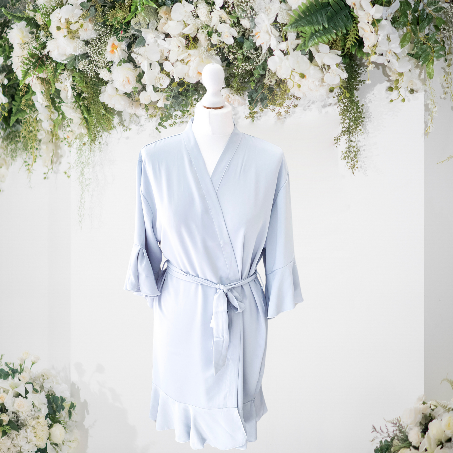 Ruffle Hem Robe