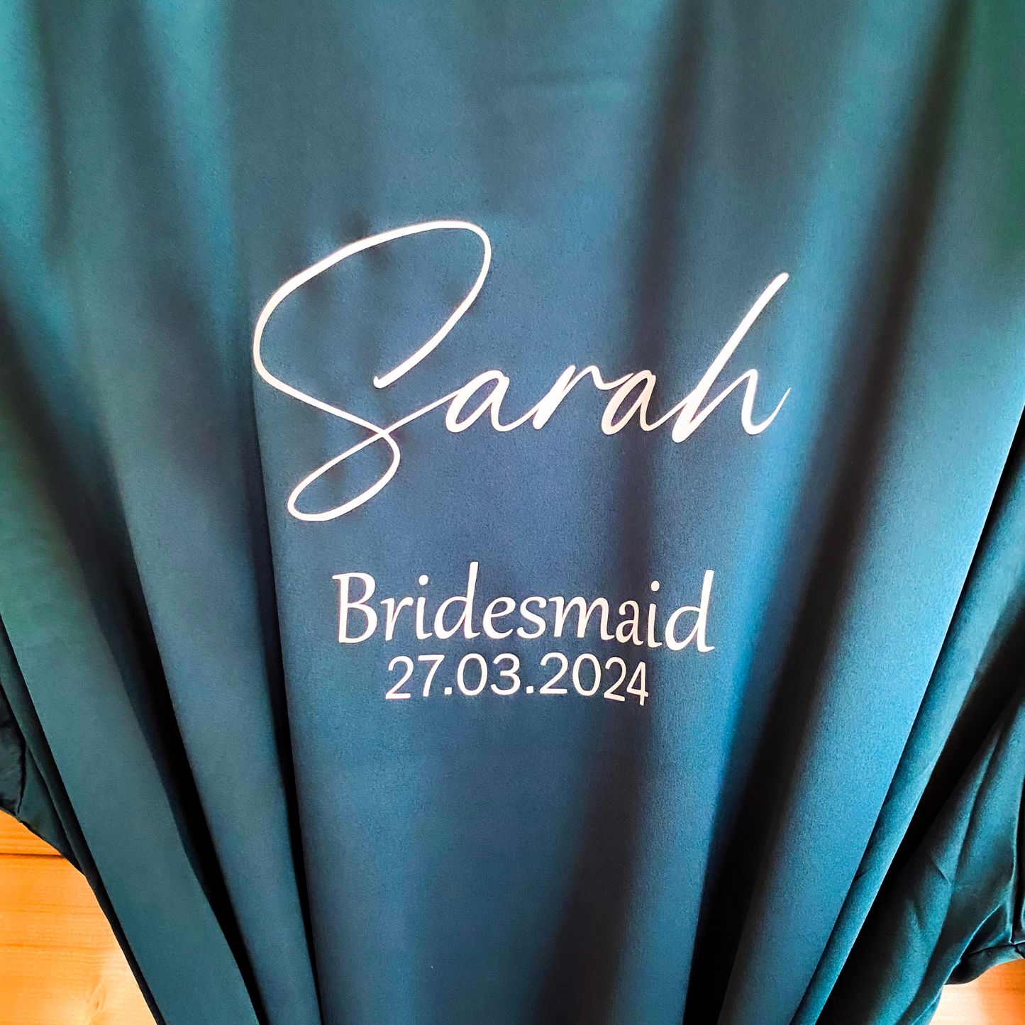 Forest Green Bridal Party Robe