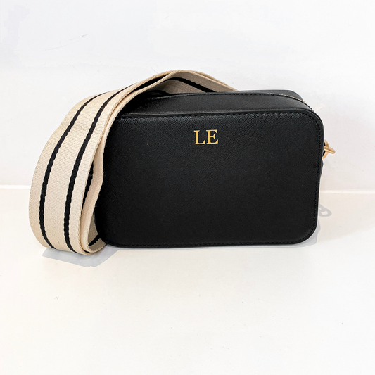 Personalised Crossbody Bag - Black